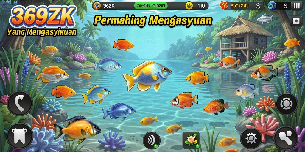 Screenshot gameplay 369ZK menampilkan pengalaman memancing yang seru.
