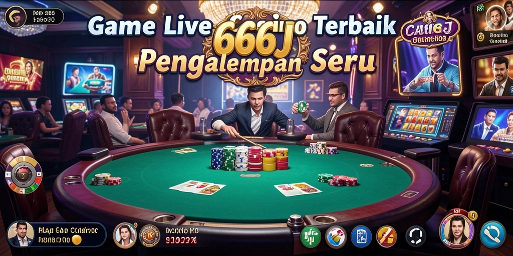 Screenshot gameplay 666J menampilkan suasana Live Casino yang hidup.