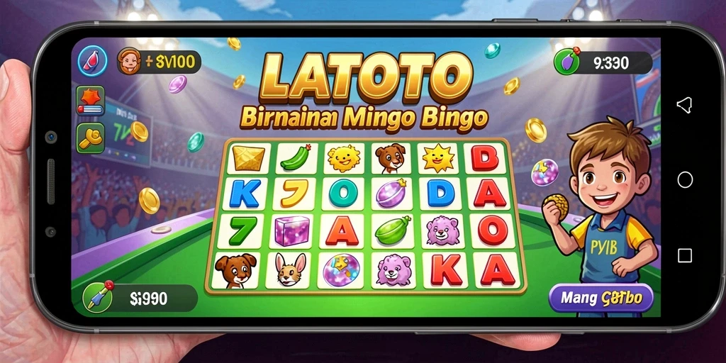 Screenshot utama LATOTO menampilkan gameplay Bingo yang seru dan interaktif.
