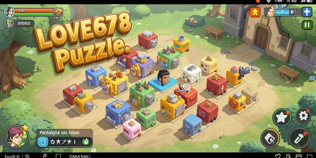 Tampilan menarik gameplay LOVE678 dengan berbagai level puzzle.