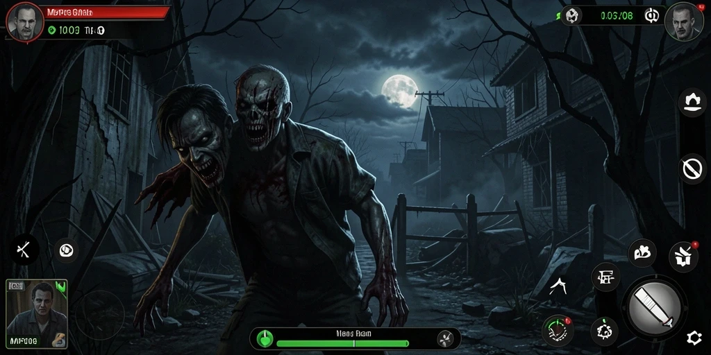 Gameplay MPO08 yang mencekam dan mendebarkan di malam hari.