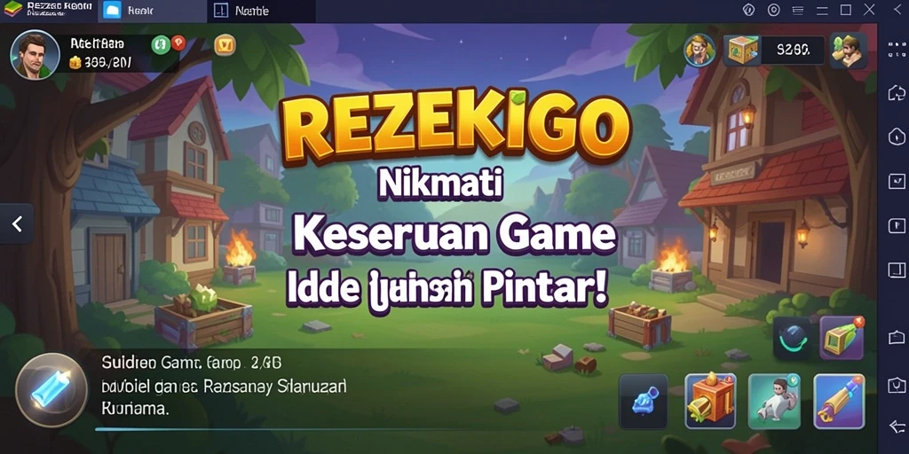 Tampilan gameplay menarik dari REZEKIGO yang penuh warna.