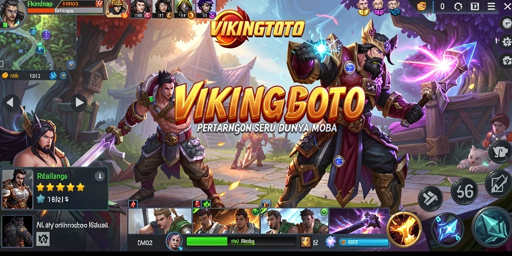 Tampilan gameplay menakjubkan dari VIKINGTOTO dalam pertempuran.